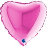 Palloncino Mini Cuore Fucsia 9" Mylar 23 cm
