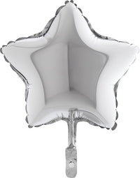 Palloncino Mini Stella Argento 9" Mylar 23 cm