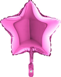 Palloncino Mini Stella Fucsia 9" Mylar 23 cm