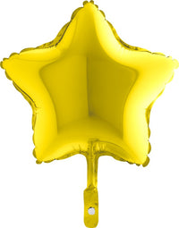 Palloncino Mini Stella Gialla 9" Mylar 23 cm Giallo