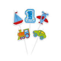 Candeline Picks One Light Blue (5 pz)