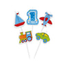 Candeline Picks One Light Blue (5 pz)