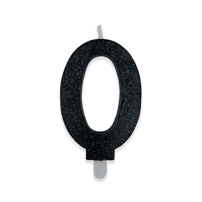 Candelina Sweety Nero Glitter Numero 0