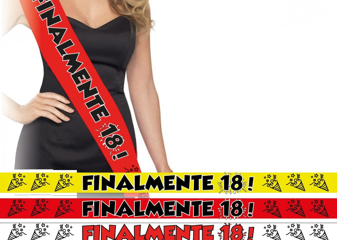 Fascia Finalmente 18 Colore Rosso