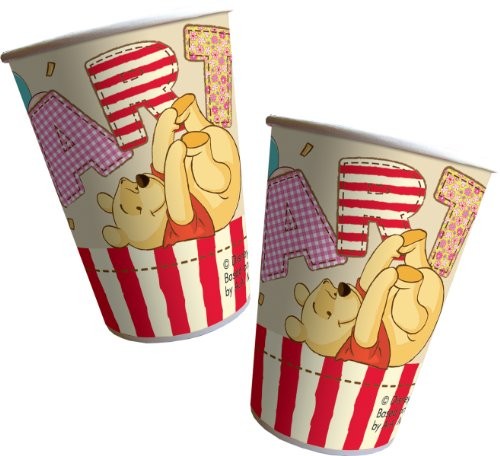 Bicchieri di Carta Winnie The Pooh Alphabet 200 cc (8pz)