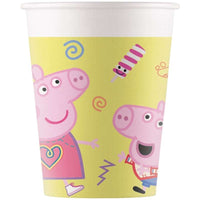 Bicchieri di Carta Peppa Pig Messy da 200 ml