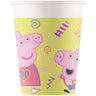 Bicchieri di Carta Peppa Pig Messy da 200 ml