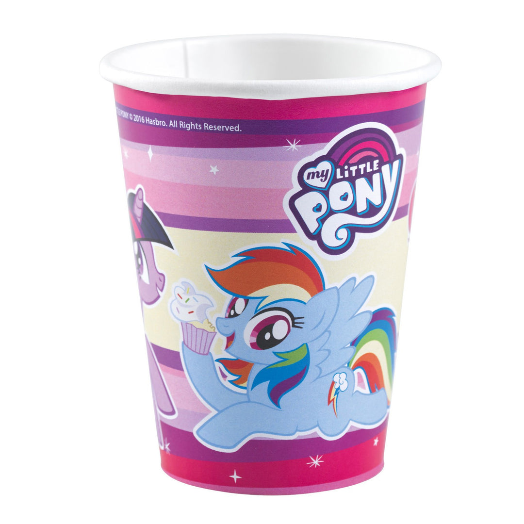 Bicchieri My Little Pony Viola da 250 ml (8 pz)