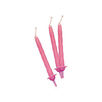 12 Candeline Classiche Rosa