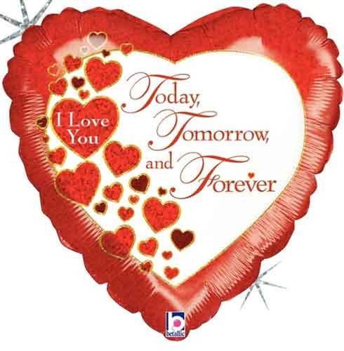Palloncino Cuore Today, Tomorrow and Forever