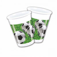 Bicchieri di Plastica Tema Calcio da 200 ml