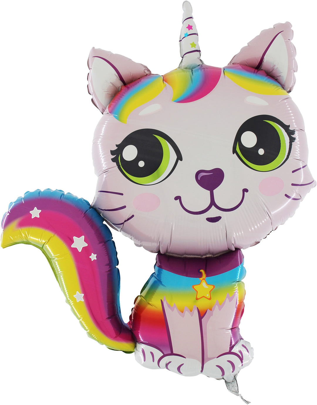 Palloncino Gatto Unicorno Rosa