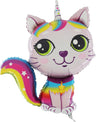 Palloncino Gatto Unicorno Rosa Mylar 80 cm