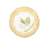 Palloncino Tondo La Mia Cresima Mylar 45 cm Bianco Oro