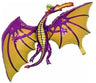 Palloncino Drago Viola Mylar 91 cm