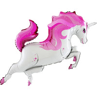 Palloncino Unicorno Rosa Mylar 80 cm