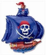 Palloncino Nave dei Pirati Blu Mylar 79 cm