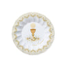 8 Piatti Ø 20 cm Comunione Classic Carta Bianco