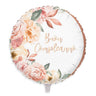 Palloncino Mylar 18″ Buon Compleanno Rose Gold Bianco