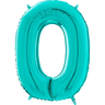 Palloncino Medio Numero 0 Tiffany (65 cm) Mylar