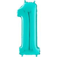 Palloncino Medio Numero 1 Tiffany (65 cm) Mylar