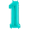 Palloncino Medio Numero 1 Tiffany (65 cm) Mylar