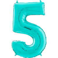 Palloncino Medio Numero 5 Tiffany (65 cm) Mylar