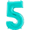 Palloncino Medio Numero 5 Tiffany (65 cm) Mylar