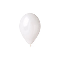 Palloncini in Lattice Bianco Metallizzato 5" da 50 pz 13 cm