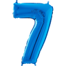 Palloncino Medio Numero 7 Blu (65 cm) Mylar