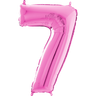 Palloncino Medio Numero 7 Fucsia (65 cm) Mylar