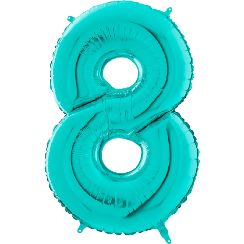 Palloncino Medio Numero 8 Tiffany (65 cm)
