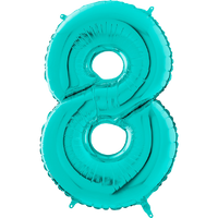 Palloncino Medio Numero 8 Tiffany (65 cm) Mylar