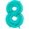 Palloncino Medio Numero 8 Tiffany (65 cm) Mylar