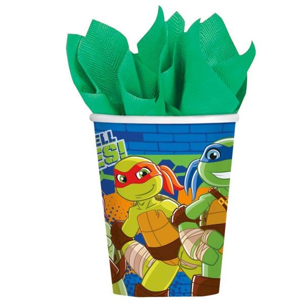 Bicchieri Tartarughe Ninja 266ml (8 pz)