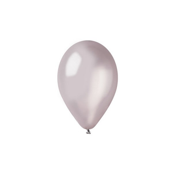 Palloncini in Lattice Argento Metallizzato 13 cm da 50 pz
