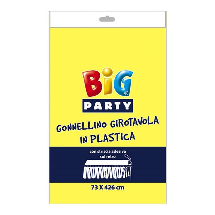 Gonnellino Girotavola Giallo in Plastica