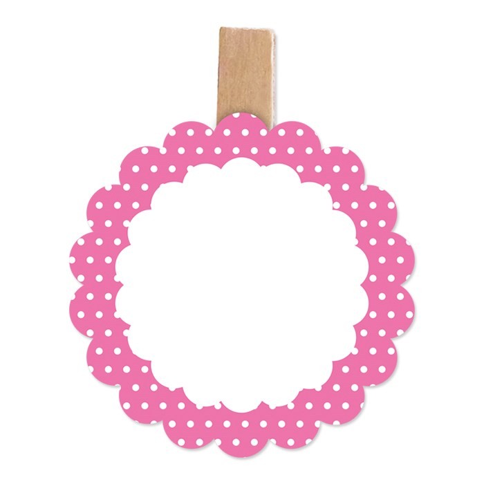 Segnaposto Pois Fucsia (6 pz)