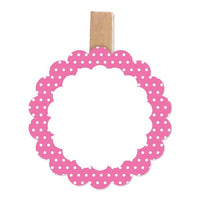 Segnaposto Pois Fucsia (6 pz) Carta 4.5 x 6 cm