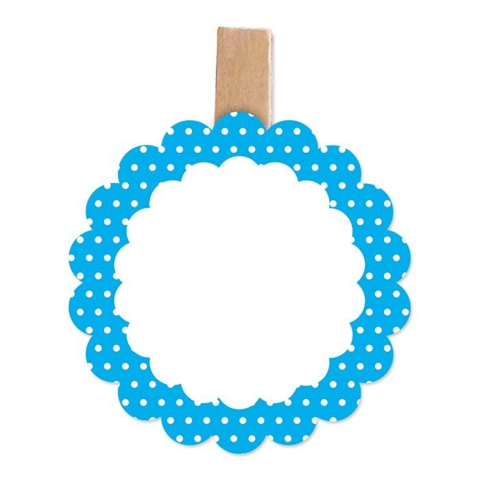Segnaposto Pois Celeste (6 pz)