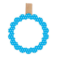 Segnaposto Pois Celeste (6 pz) Carta 4.5 x 6 cm