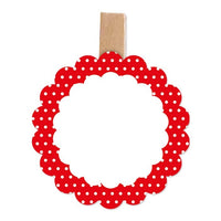 Segnaposto Pois Rosso (6 pz) Carta 4.5 x 6 cm