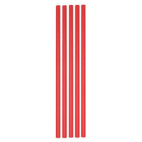 Cannucce in carta Rosse 50 pz 20 cm Rosso