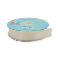 Nastro Avorio Doppio Raso 25 mm x 50 mt Stoffa