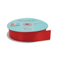 Nastro Rosso Doppio Raso 25 mm x 50 mt Stoffa