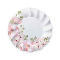 Piatti Floreali 20 cm (8 pz) Rose gold Bianco