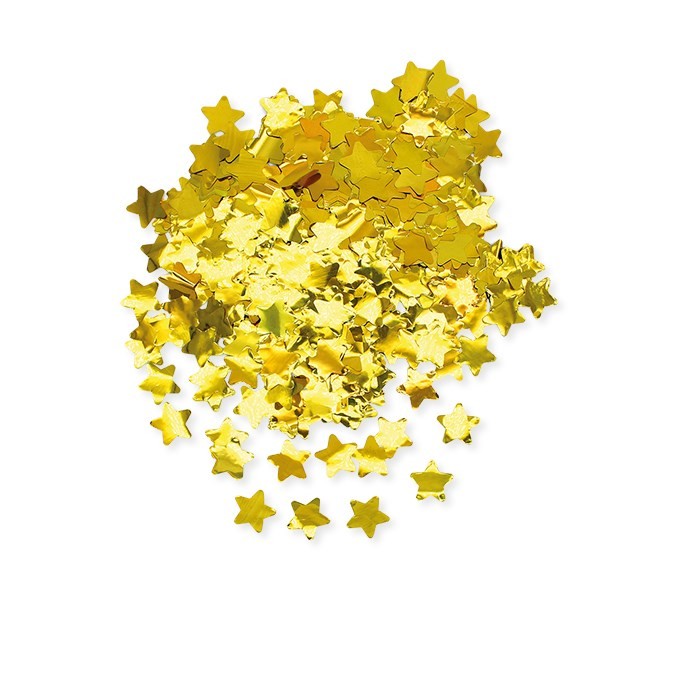 Coriandoli Mylar Stelle Oro