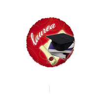 Palloncino Mini Laurea Mylar 25 cm Rosso