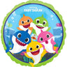 Palloncino Tondo Baby Shark Mylar 45 cm