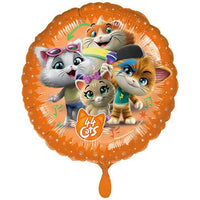 Palloncino Tondo 44 Gatti Mylar 45 cm